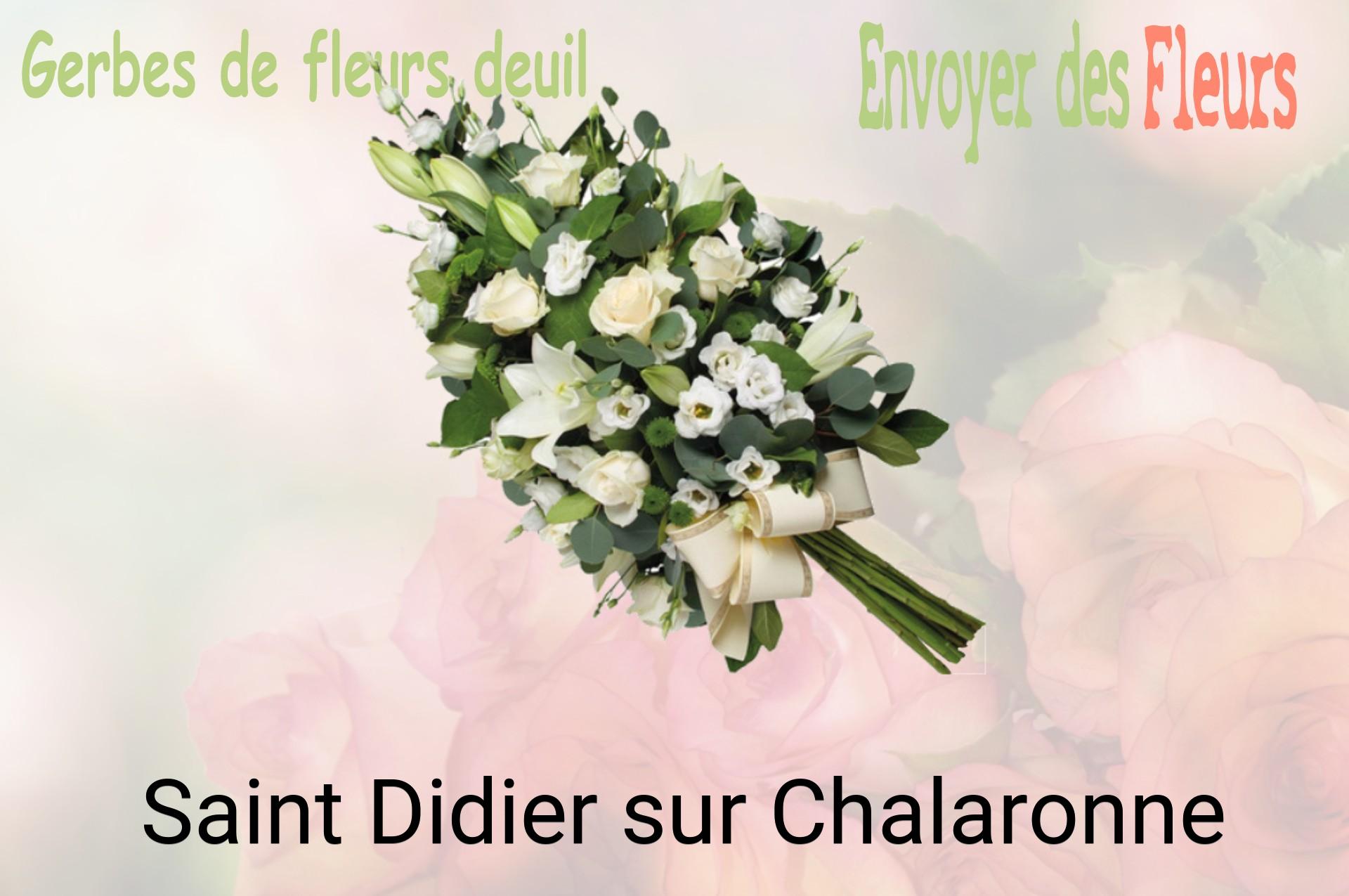 Gerbe de fleurs de deuil livrée à Saint-Didier-sur-Chalaronne